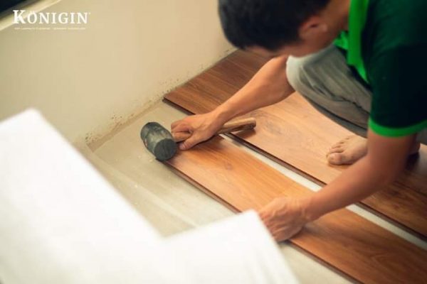 Sàn gỗ dễ dàng thi công, lắp đặt